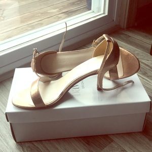 Rose-Gold Strapped Heels